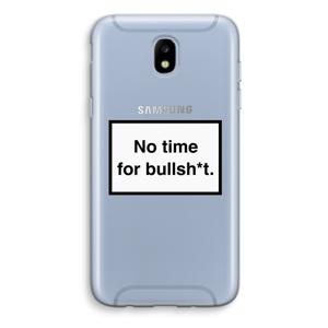 No time: Samsung Galaxy J5 (2017) Transparant Hoesje