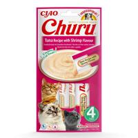 INABA Churu Tuna with shrimp flavour - Kattensnoepje - 4x14 g