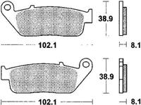TRW remblokken "mcb 598" brake pad mcb 598 sv sintered metal