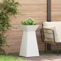 Pilaar Plantenbak 2 pcs Wit 35 x 35 x 73 cm Staal