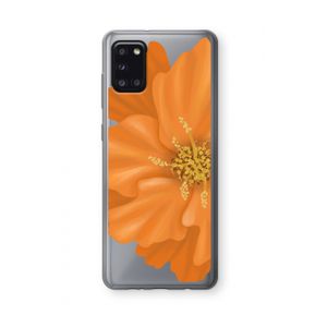 Orange Ellila flower: Samsung Galaxy A31 Transparant Hoesje