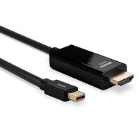 LINDY 36928 DisplayPort-kabel Mini-displayport / HDMI Adapterkabel Mini DisplayPort-stekker, HDMI-A-stekker 3.00 m Zwart - thumbnail