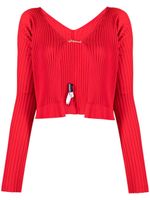 Jacquemus cardigan La maille Pralù Longue - Rouge - thumbnail