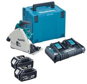 Makita DSP600PT2J Accu invalzaag LXT 2x18V | 2x5.0Ah accu's en duolader