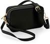 Atlantis BG758 Boutique Structured Cross Body Bag - Black - 21 x 13 x 7 cm