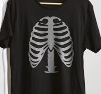 T-shirt Halloween Ribben skelet