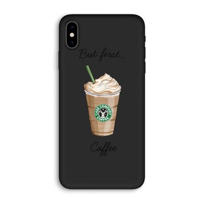 But first coffee: iPhone XS Max Biologisch afbreekbaar hoesje