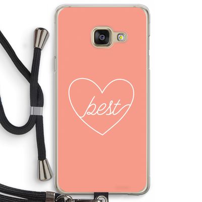 Best heart: Samsung Galaxy A3 (2016) Transparant Hoesje met koord