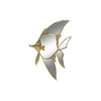 Wanddecoratie DKD Home Decor 25 x 3 x 38 cm Gouden Vis