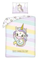 Unicorn Dekbedovertrek Have a Magical day 100 x 135 cm Unicorn Dekbedovertrek Have a Magical day 100 x 135 cm
