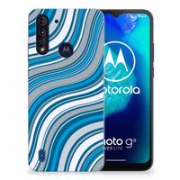 Motorola Moto G8 Power Lite TPU bumper Waves Blue