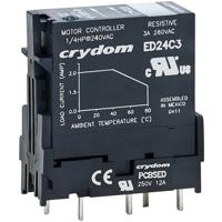 Crydom Halfgeleiderrelais ED24D3R 3 A Schakelspanning (max.): 280 V/AC Direct schakelend 1 stuk(s) - thumbnail