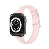 TPU Slim Fit bandje - Lichtroze - Geschikt voor Apple Watch 42mm / 44mm / 45mm / 49mm