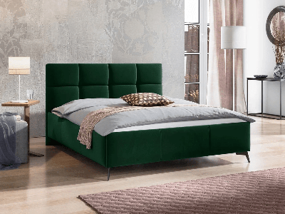Bed met opbergruimte GISOLA 140x200 cm groen