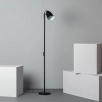 Staande leeslamp zwart &apos;Lux&apos; E27 fitting modern verstelbaar 143cm