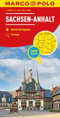 Wegenkaart - landkaart D08 Sachsen-Anhalt | Marco Polo
