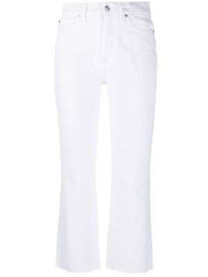 7 For All Mankind pantalon court à taille mi-haute - Blanc