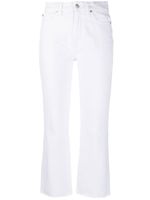 7 For All Mankind pantalon court à taille mi-haute - Blanc