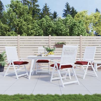 VidaXL Palletkussens 4 st 50x50x7 cm oxford stof wijnrood