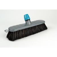 Linea Zaalbezem zwart haarmix 30cm
