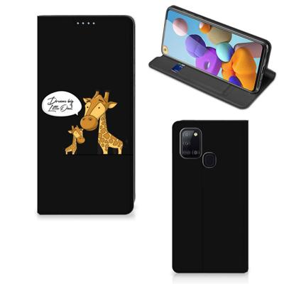 Samsung Galaxy A21s Magnet Case Giraffe Samsung Galaxy A21s Magnet Case Giraffe