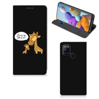 Samsung Galaxy A21s Magnet Case Giraffe