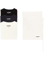 Jil Sander lot de trois t-shirts à patch logo - Blanc