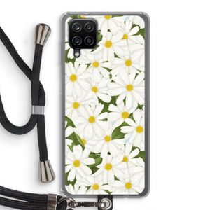 Summer Daisies: Samsung Galaxy A12 Transparant Hoesje met koord