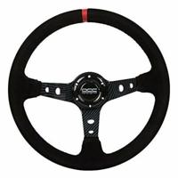 Race stuurwiel OCC Motorsport Zwart Zwart/Rood Ø 35 cm - thumbnail