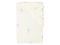 LIVARNO Jersey hoeslaken, 90-100 x 200 cm (Vlinder/wit)