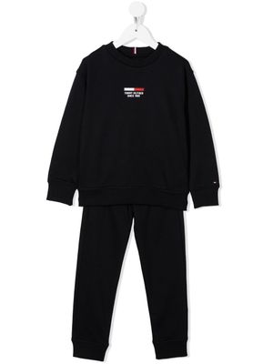 Tommy Hilfiger Junior survêtement à logo imprimé - Bleu