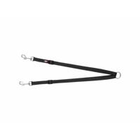 Koppeling voor 2-hondenriem Trixie New Premium Zwart 40-70 cm XS S M