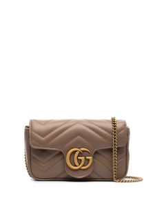 Gucci mini sac porté épaule GG Marmont - Tons neutres