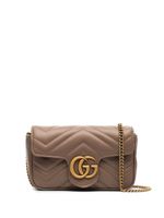 Gucci mini sac porté épaule GG Marmont - Tons neutres - thumbnail