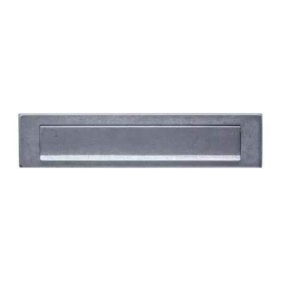Intersteel Brievenbus met Klep/regenrand RVS Getrommeld 340 x 76mm