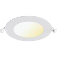 LED Downlight Inbouwspot Dimbaar - Brinton Thin - 6W 470lm 120° Bundelhoek - Aanpasbare Lichtkleur 3000K-4000K-6500K - IP40 - Rond - Wit - Ø128mm Buitenmaat - Ø110mm Zaagmaat
