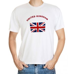 Wit t-shirt United Kingdom voor heren