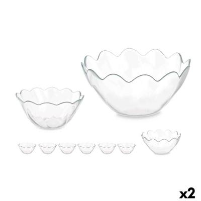 Kommenset Pasabahce 1003561-98886 Hasir Transparant Glas 31 x 25,5 x 24,5 cm (2 Stuks)