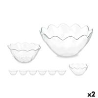 Kommenset Pasabahce 1003561-98886 Hasir Transparant Glas 31 x 25,5 x 24,5 cm (2 Stuks)