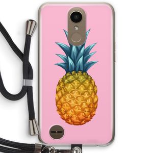Grote ananas: LG K10 (2017) Transparant Hoesje met koord