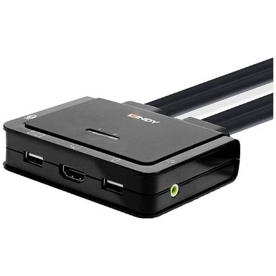 LINDY KVM-Umschalter KVM-switch HDMI Muis, Toetsenbord 4096 x 2160 Pixel