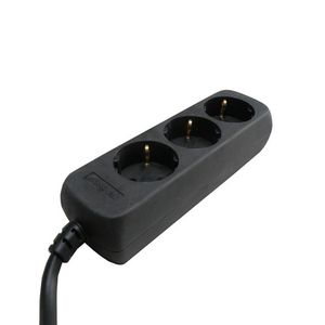 VB Stekkerdoos tcd 3V +RA 1.5 meter 3x1.0mm² Zwart