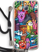 Vexx Mixtape: Samsung Galaxy J3 (2016) Transparant Hoesje met koord