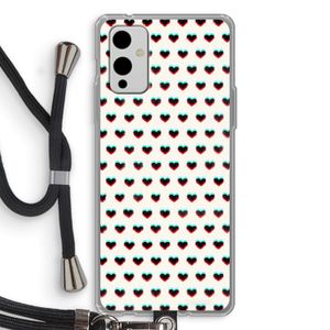 Hartjes: OnePlus 9 Transparant Hoesje met koord