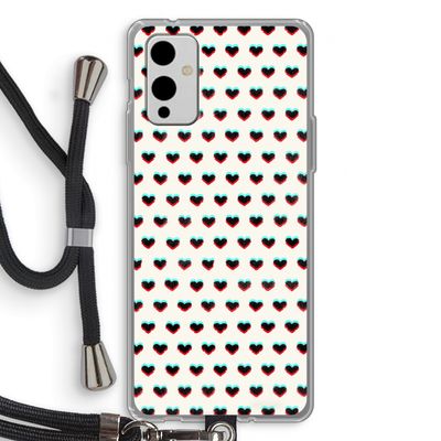 Hartjes: OnePlus 9 Transparant Hoesje met koord