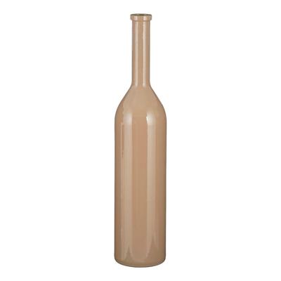 Mica Decorations Flesvaas groot - rioja - taupe - gerecycled glas - 21 x 100 cm