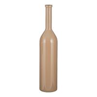 Mica Decorations Flesvaas groot - rioja - taupe - gerecycled glas - 21 x 100 cm