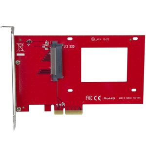 StarTech.com U.2 naar PCIe adapter voor 2.5" U.2 NVMe SSD SFF-8639 x4 PCI Express 3.0