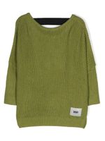 Dkny Kids pull en maille à patch logo - Vert - thumbnail