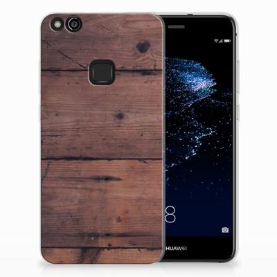 Huawei P10 Lite | Bumper Hoesje | Old Wood